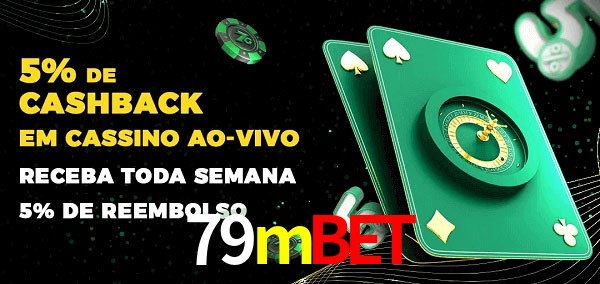 Promoções do cassino ao Vivo 79mbet
